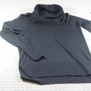Black Size L Cowl Neck Sweater